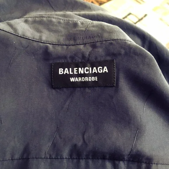 Balenciaga wardrobe logo jacquard print oversized shirt - Picture 8 of 11